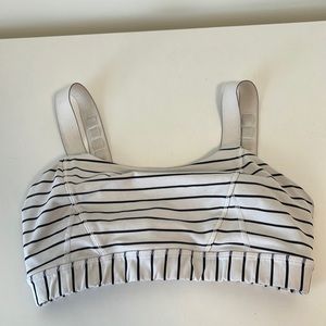 Striped Lululemon adjustable sports  bra size 6